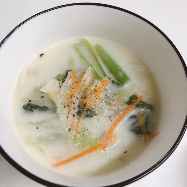 白菜 クリーム スープ